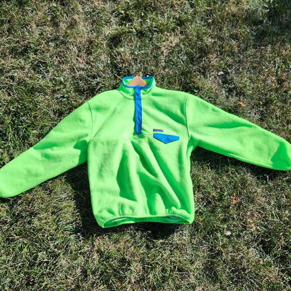 GAP Arctic Fleece REISSUE Mockneck Pullover Size: Medium High Visibility - Picture 8 of 8